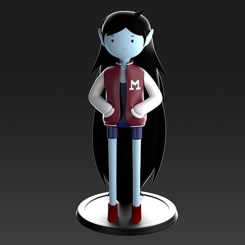 Marceline Adventure Time 3D model 3D printable CGTrader