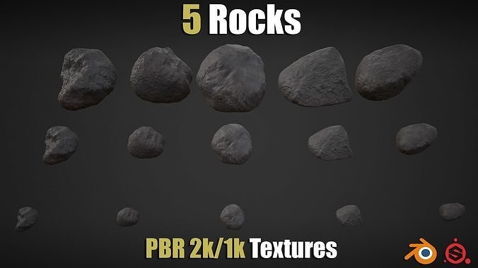 5 Rocks Concept 5 Rocks Pack 3D model | CGTrader
