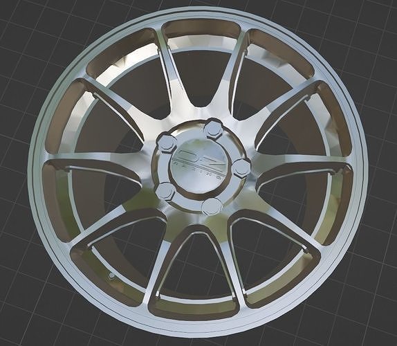OZ Hyper GT HLT Wheels Rims 3D Print Ready 3D print model 3D model 3D ...