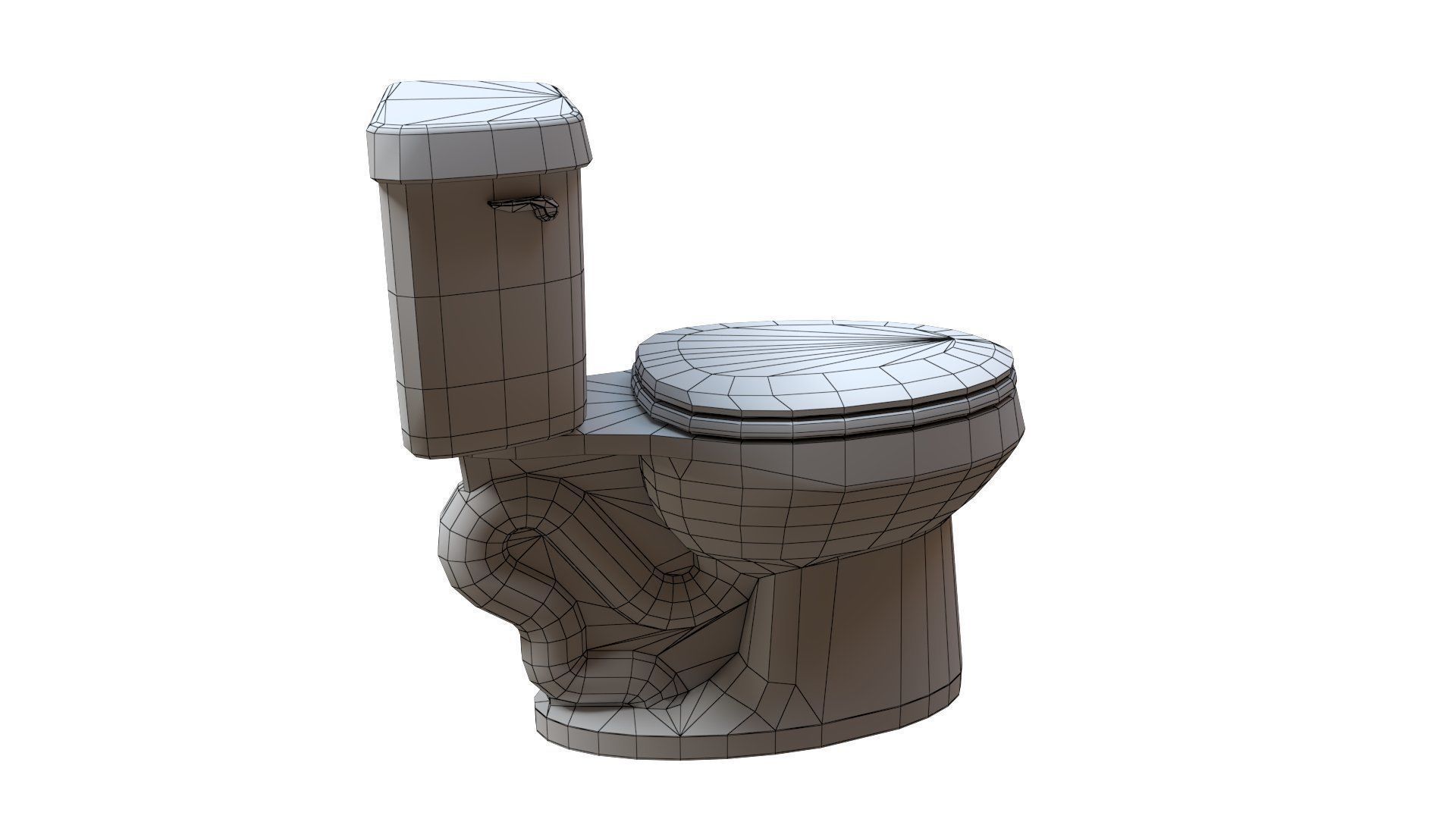 3D model Ceramic Porcelain Toilet VR / AR / lowpoly CGTrader