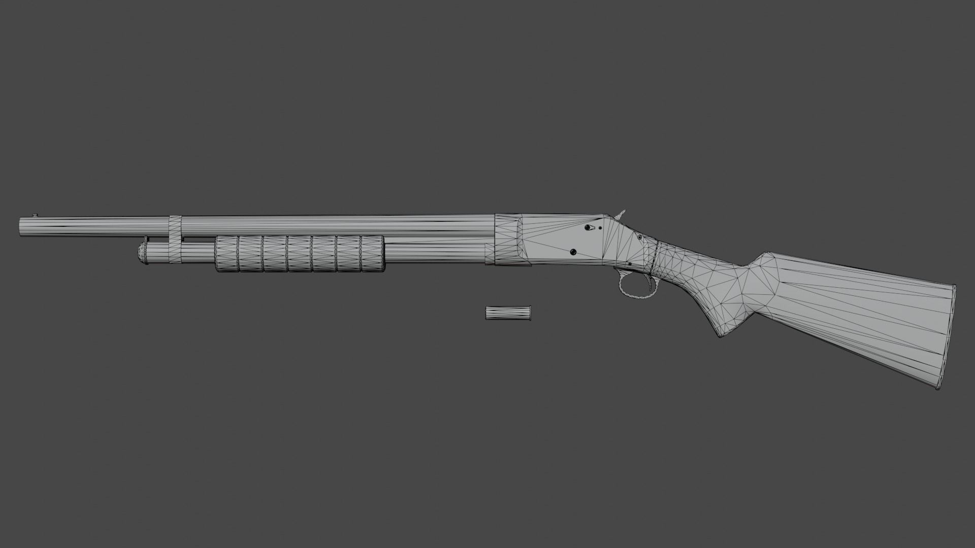 3D model Winchester 1897 riot VR / AR / low-poly | CGTrader