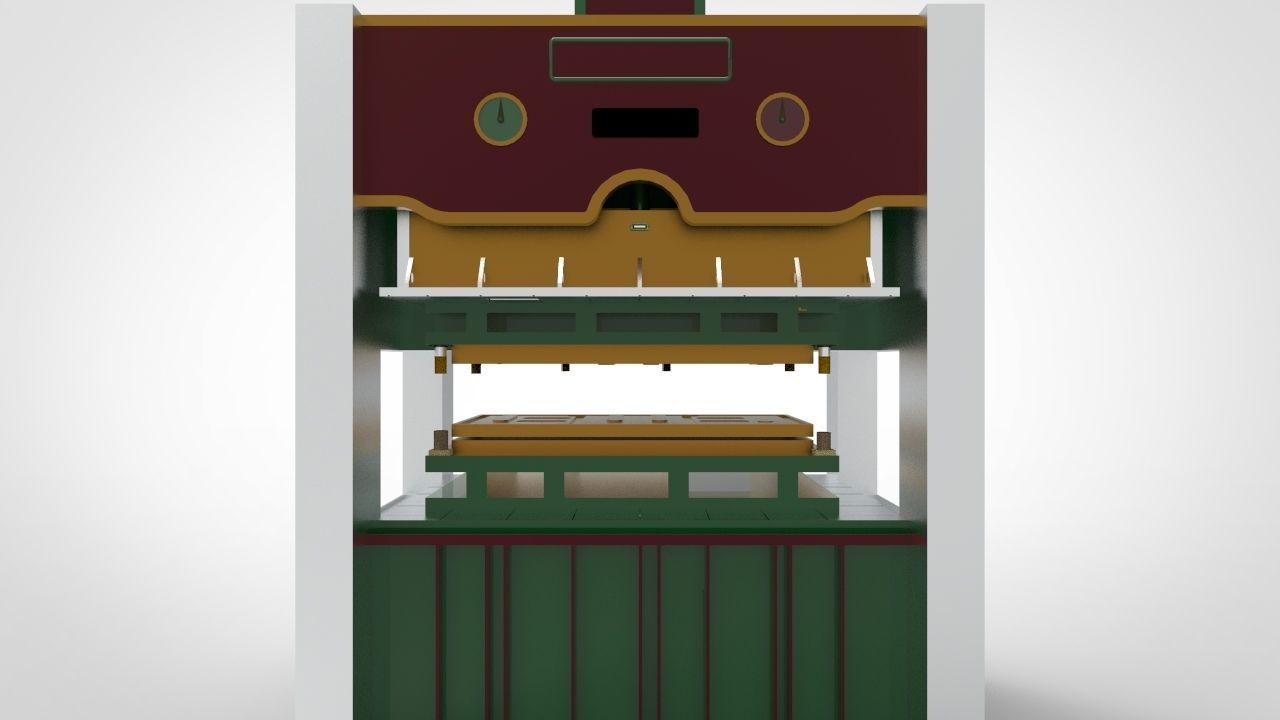 Press Machine 3D model | CGTrader