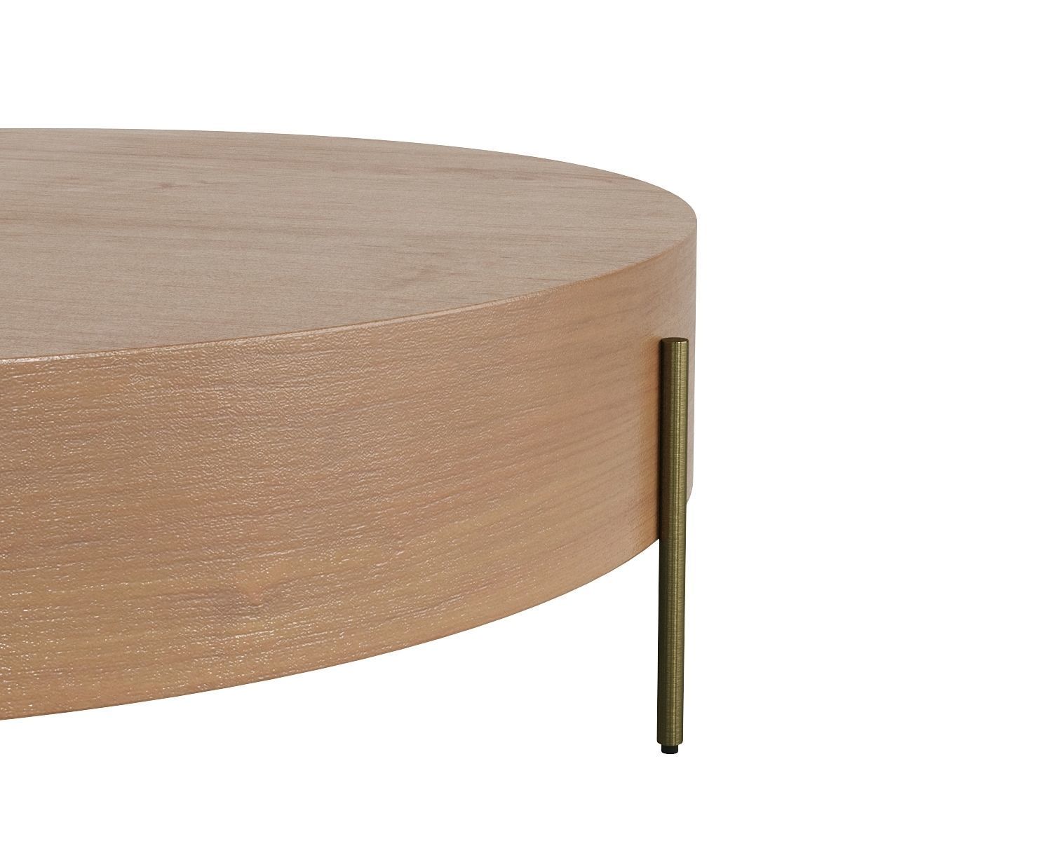 PROCTOR LOW ROUND WOOD COFFEE TABLE 3D model CGTrader