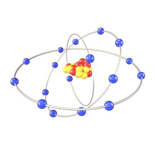 3D model Chlorine Chemical Element v2 001 VR / AR / lowpoly CGTrader