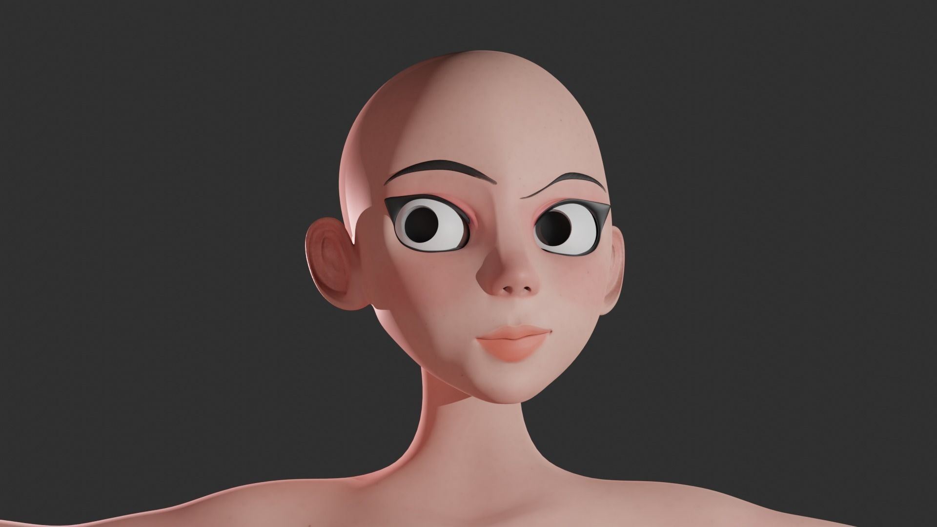 3D model Stylized Female Body VR / AR / lowpoly CGTrader
