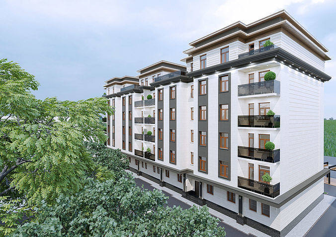 Classic building exterior 3D model | CGTrader