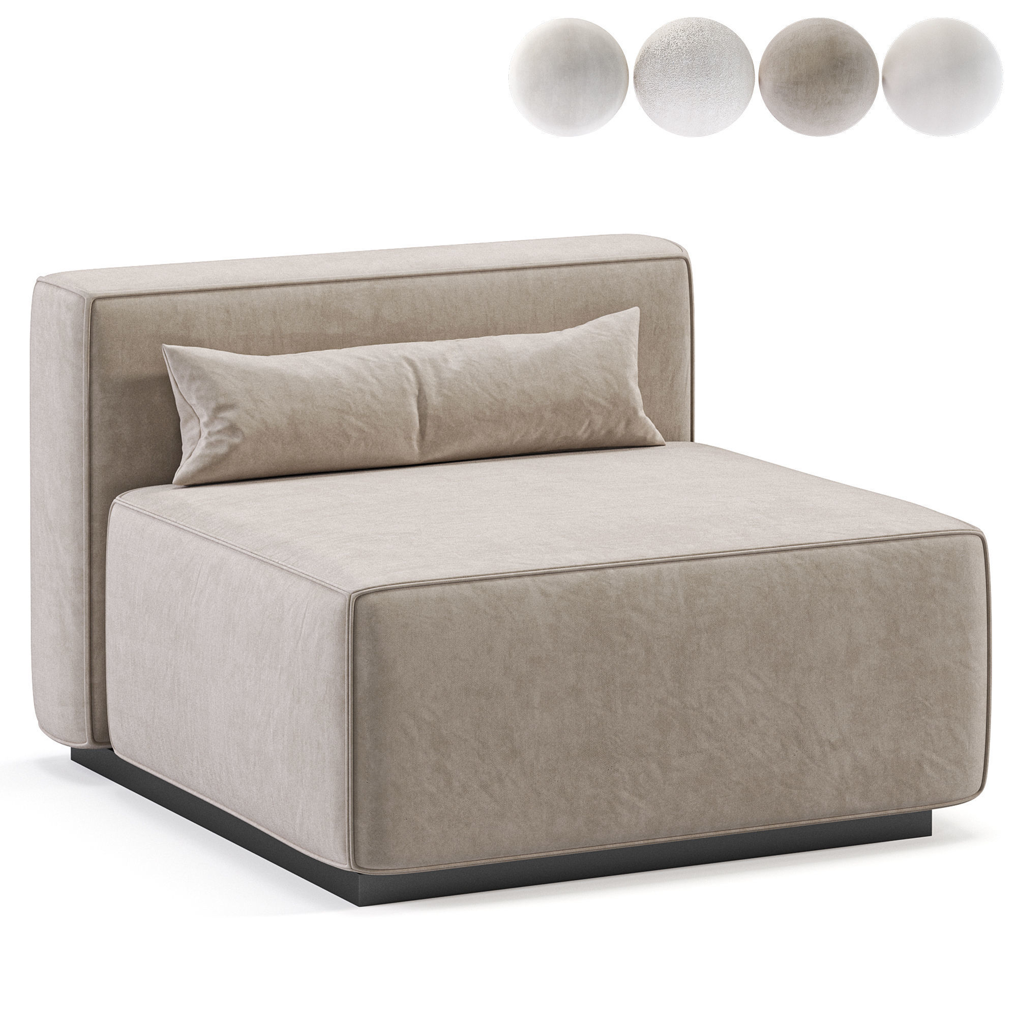 Mix Modular Sectional Chair free 3D model | CGTrader