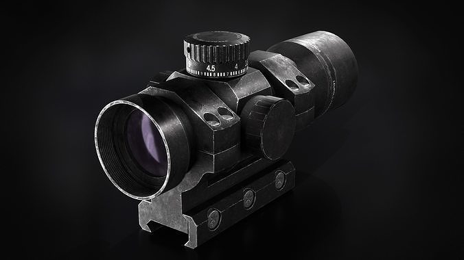 3D model Red Dot Sight VR / AR / low-poly | CGTrader