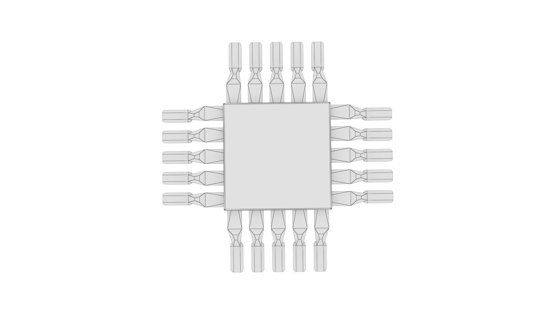 3D model Mini Computer Chip VR / AR / lowpoly CGTrader