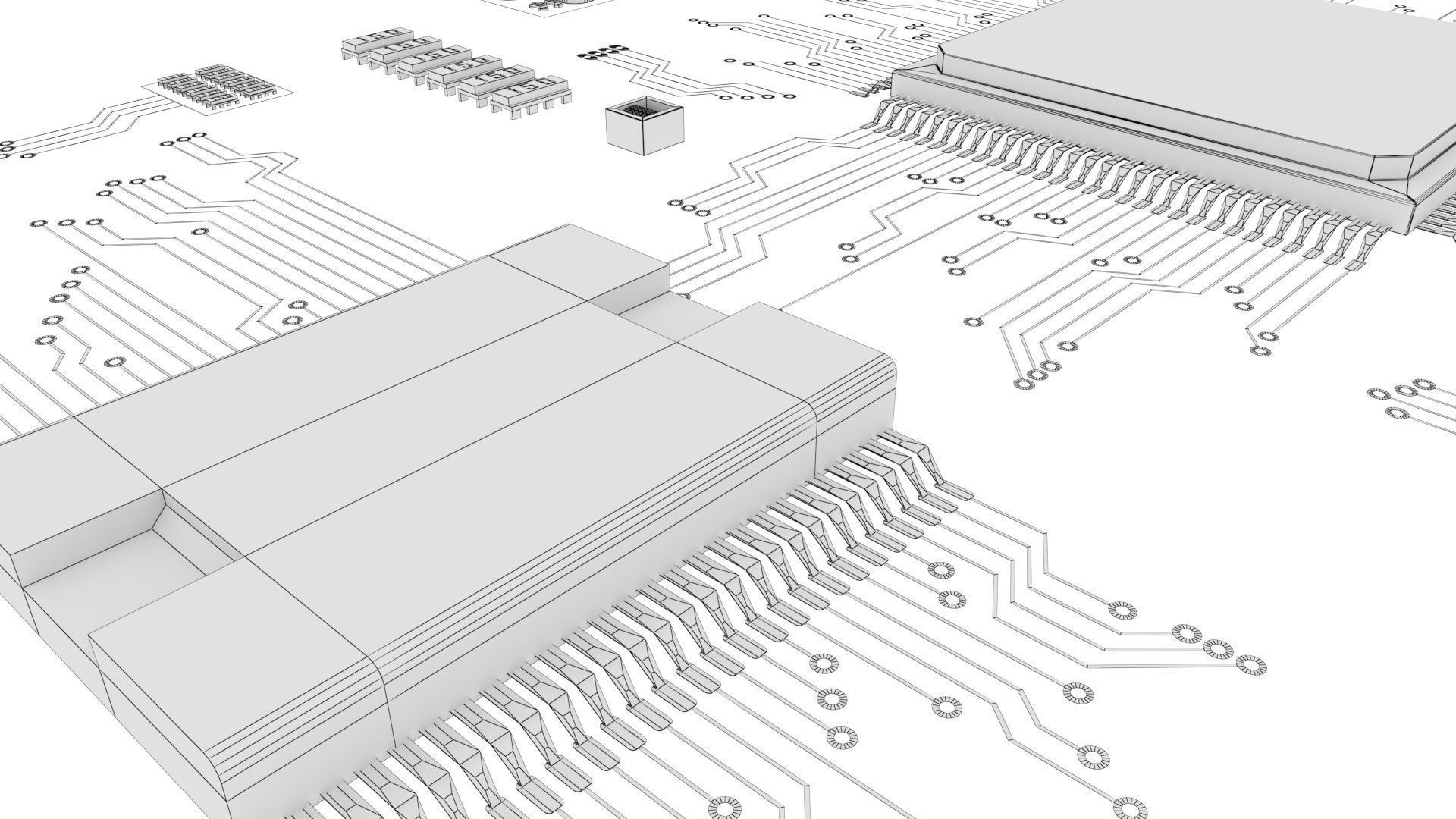 3D model Motherboard Chips and Components VR / AR / low-poly | CGTrader