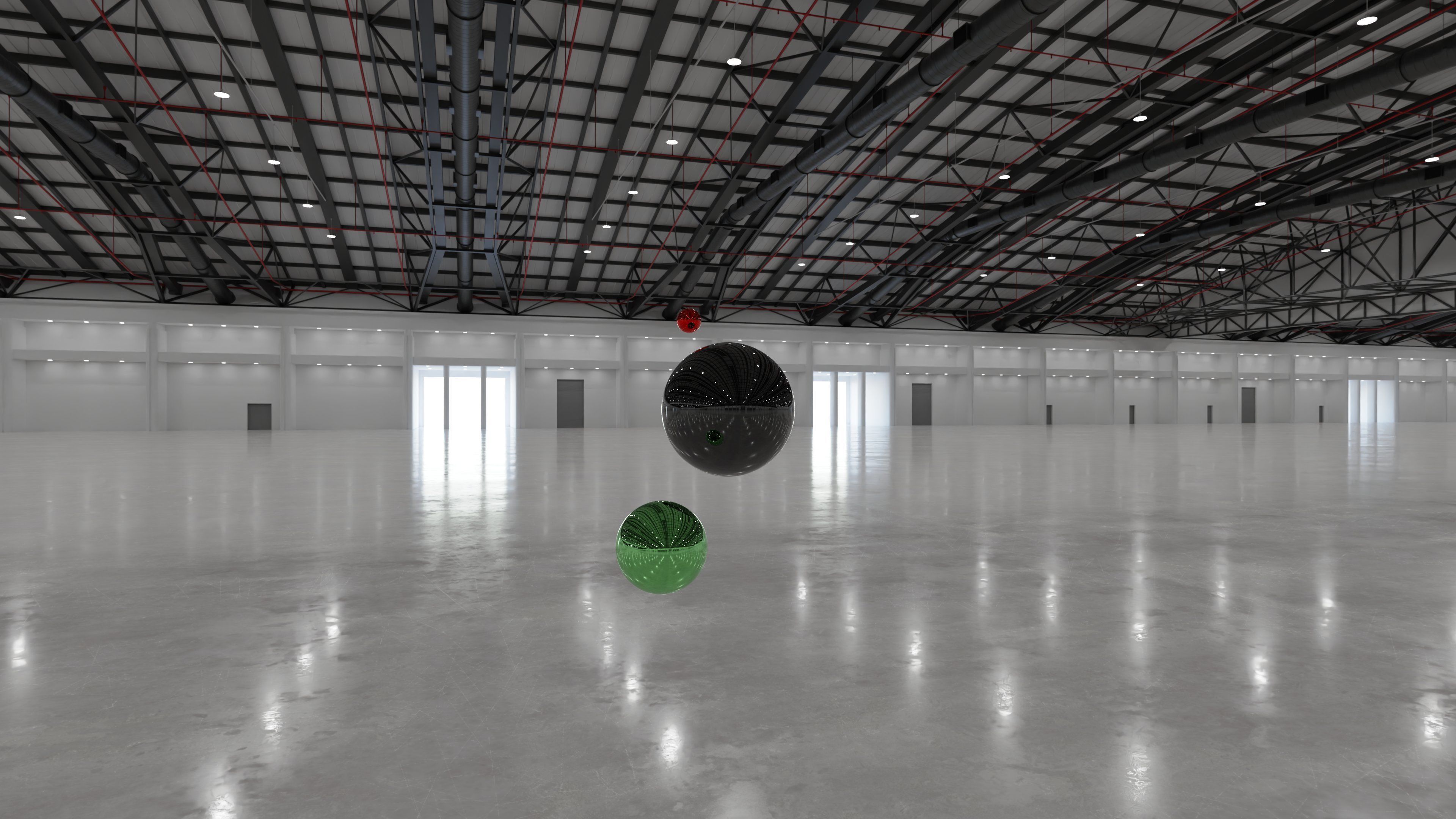 Texture HDRI - Exhibition Hall Interior 8 - 16384x8192 VR / AR / low ...