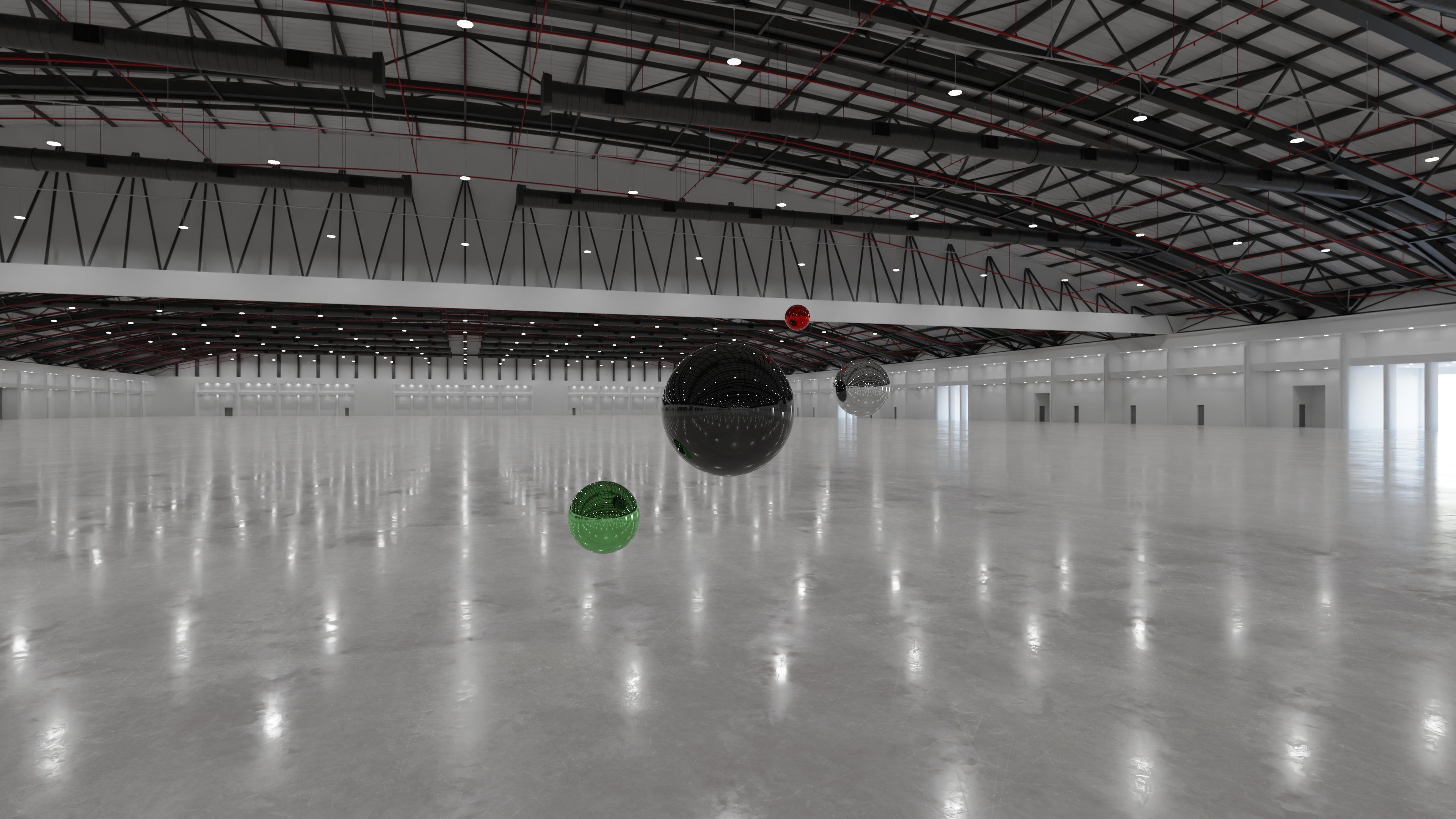 Texture HDRI - Exhibition Hall Interior 8 - 16384x8192 VR / AR / low ...