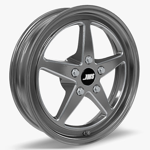 JMS Avenger Series Race Front Wheel Polished 3D model | CGTrader