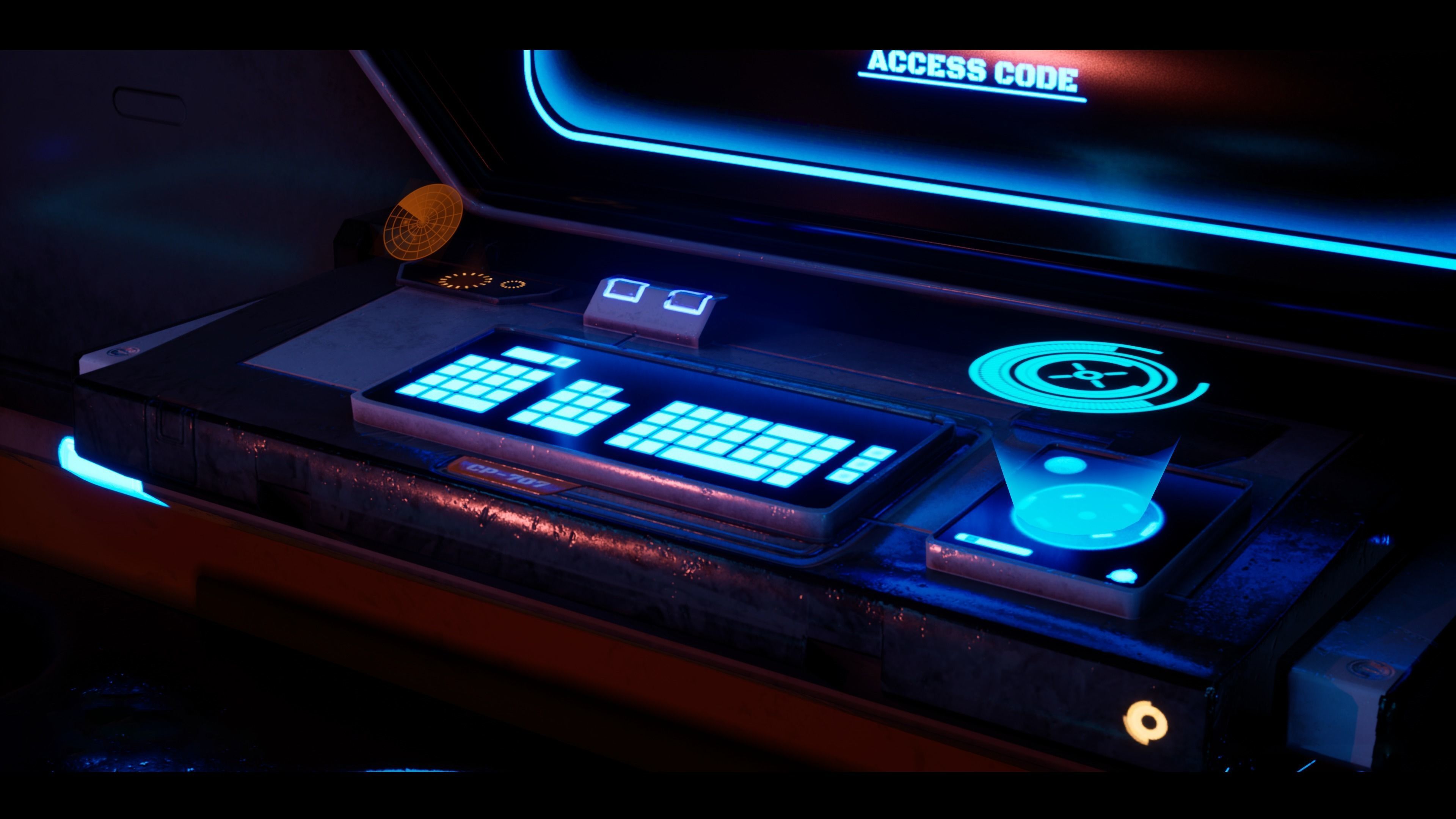 Sci Fi Control Room 3D model | CGTrader