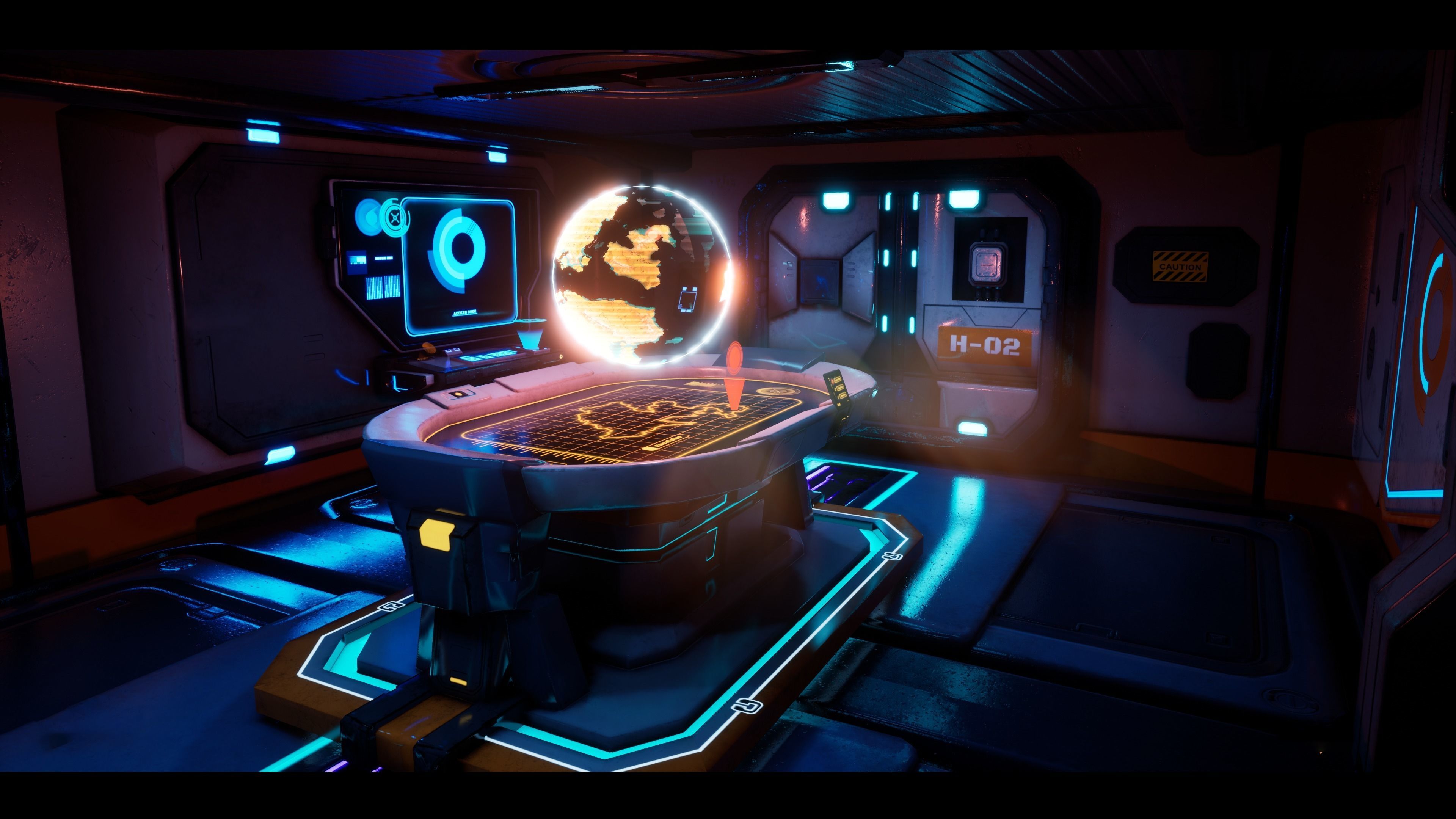 Sci Fi Control Room 3D model | CGTrader