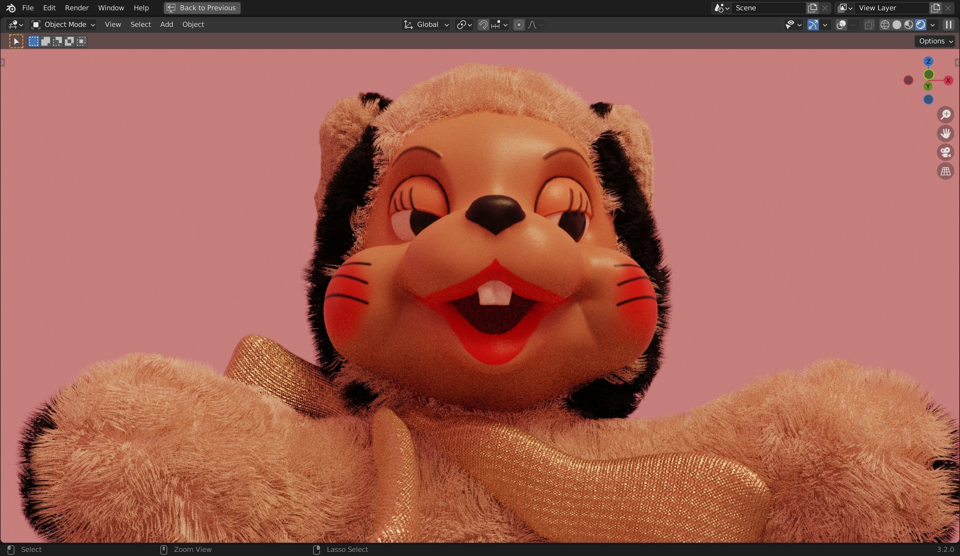Skunk Furry 3d Model 3D model | CGTrader