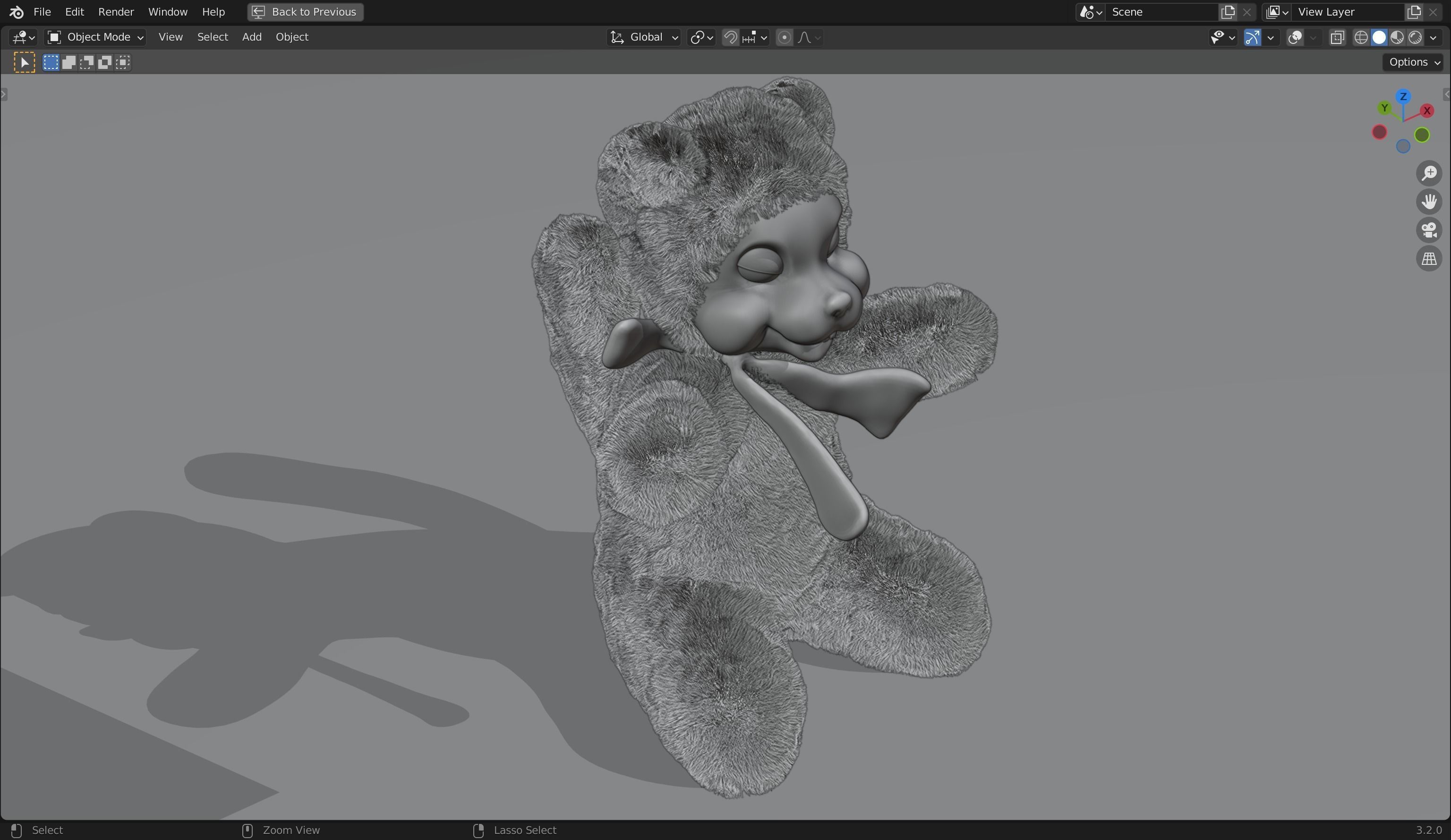 Skunk Furry 3d Model 3D model | CGTrader