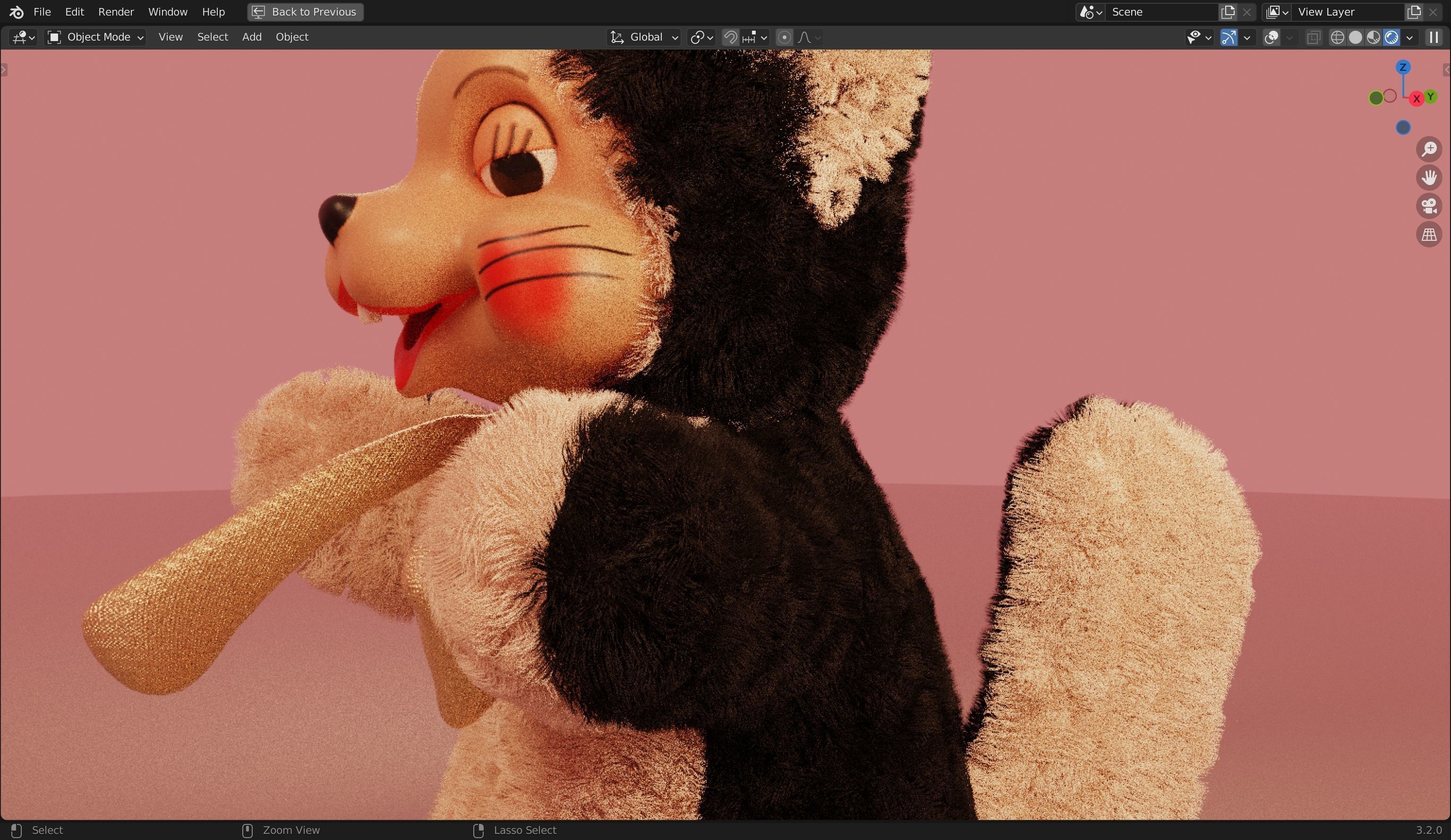 Skunk Furry 3d Model 3D model | CGTrader