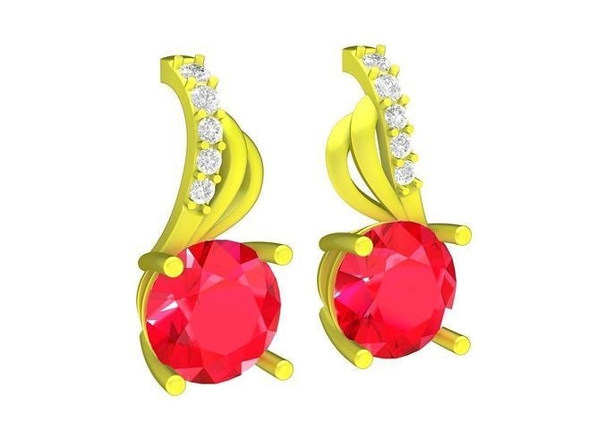 5807 vietnamese diamond earrings 3D model 3D printable | CGTrader