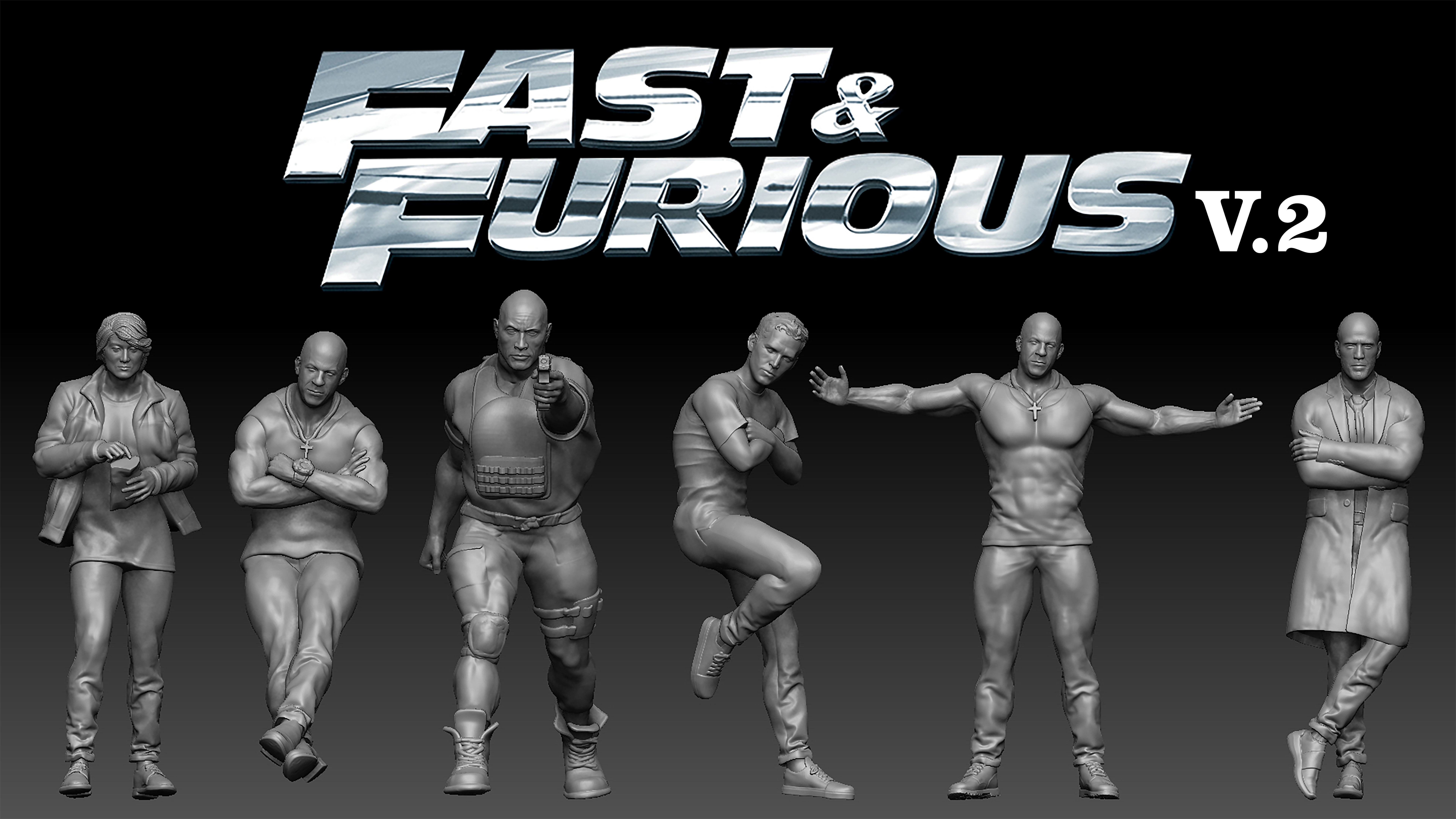 Infurious Set fast furious set 3D model 3D printable | CGTrader