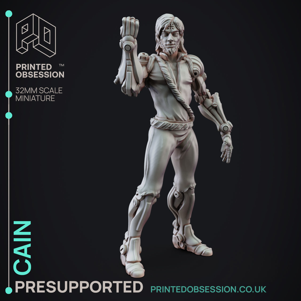 Cain - 3D Printable TTRPG - PRESUPPORTED - 32mm Scale 3D model 3D ...