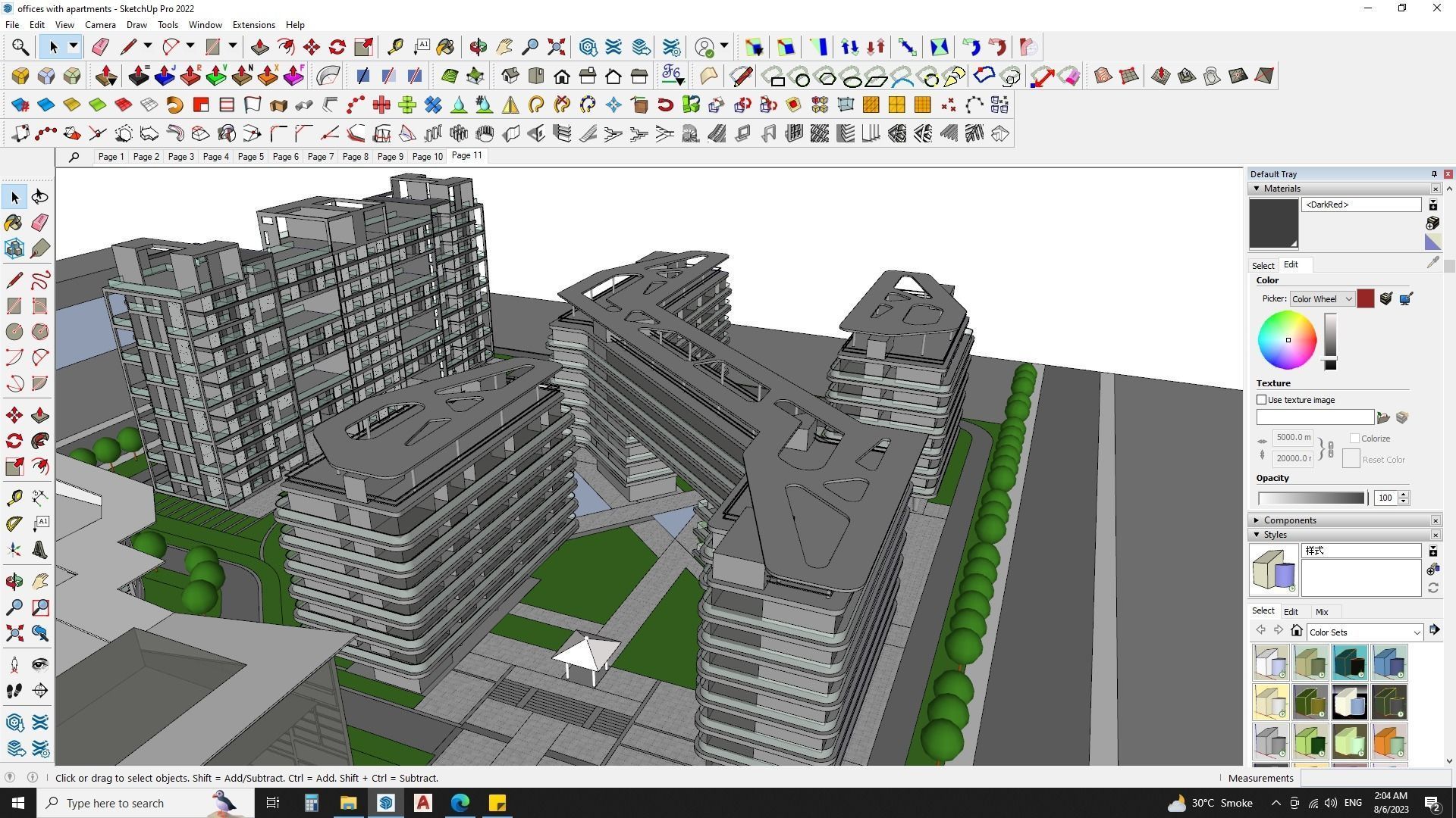 Sketchup Pro Examples Architectural building sketchup model 3D model | CGTrader