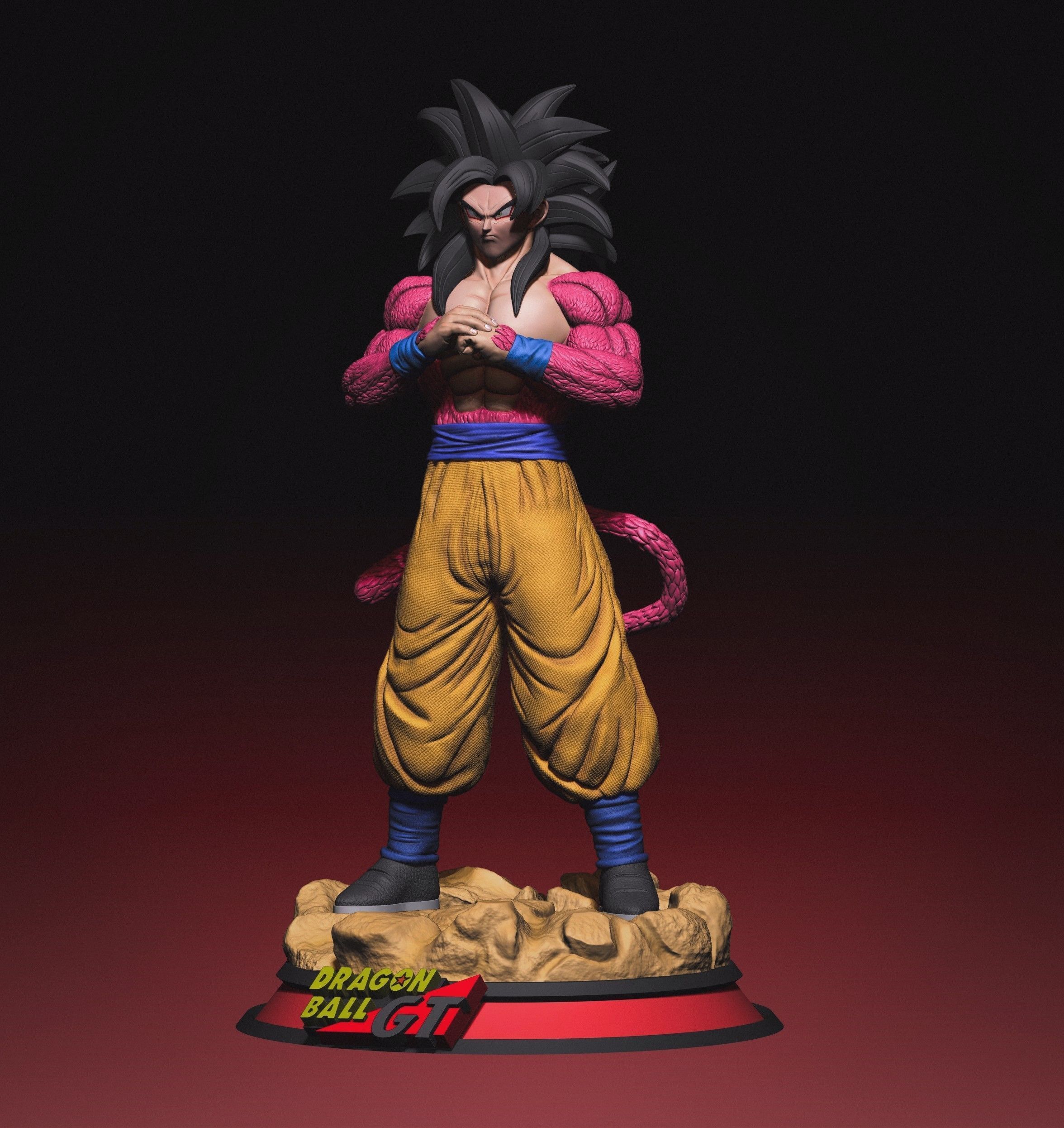 GOKU SSJ4 3D model 3D printable | CGTrader