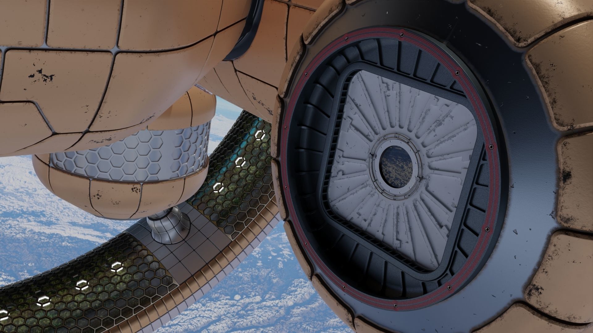 Artificial Gravity Space Ship 3D model animated CGTrader