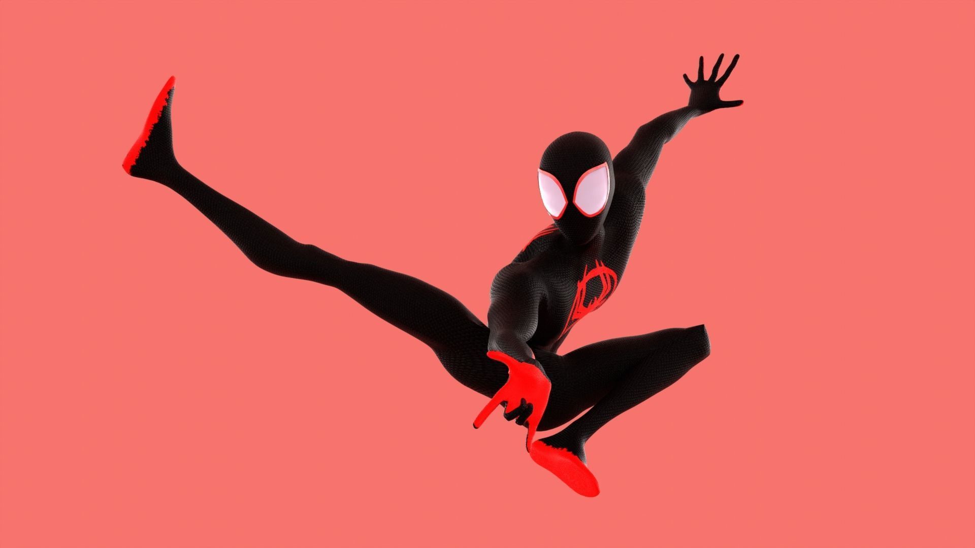 REALISTIC Spider-Man Miles Morales Across The Spider-Verse 3D model ...