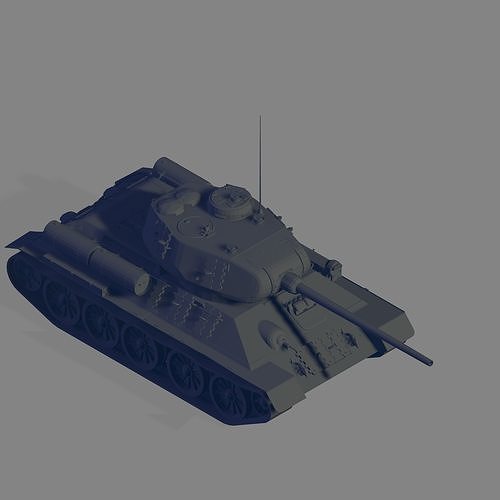 T 34 85 3D model | CGTrader