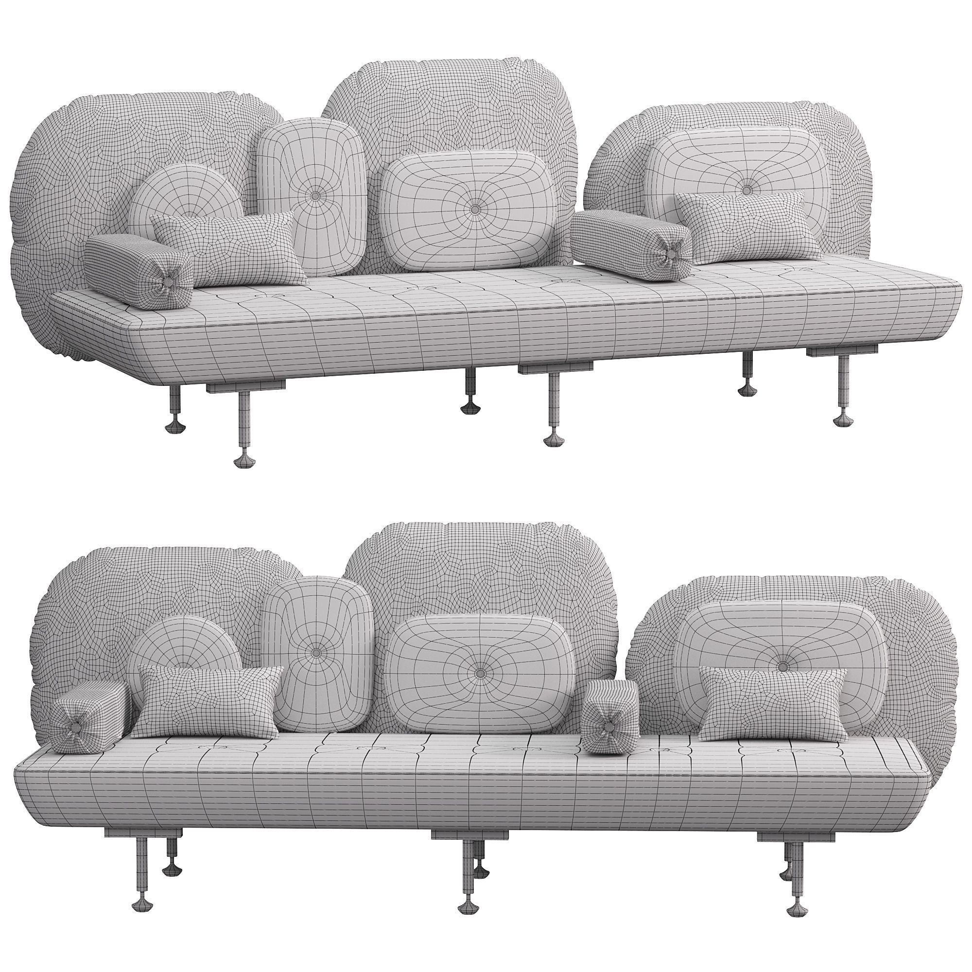 My Beautiful Backside sofa by Nipa Doshi 3D model CGTrader