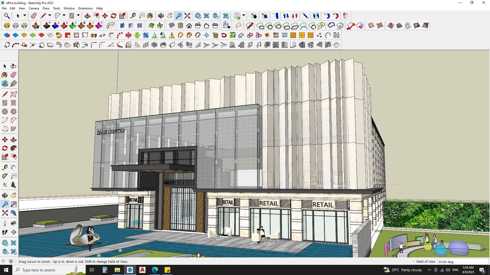 office building 3d model sketchup 3D model | CGTrader