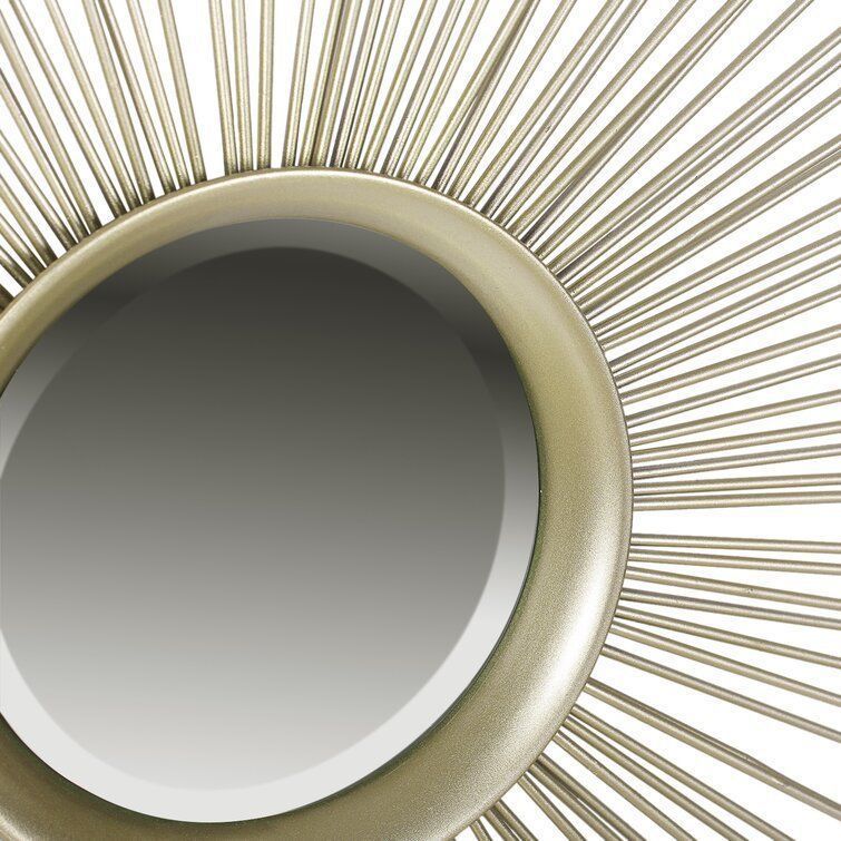Sunburst Metal Wall Mirror 3D model CGTrader