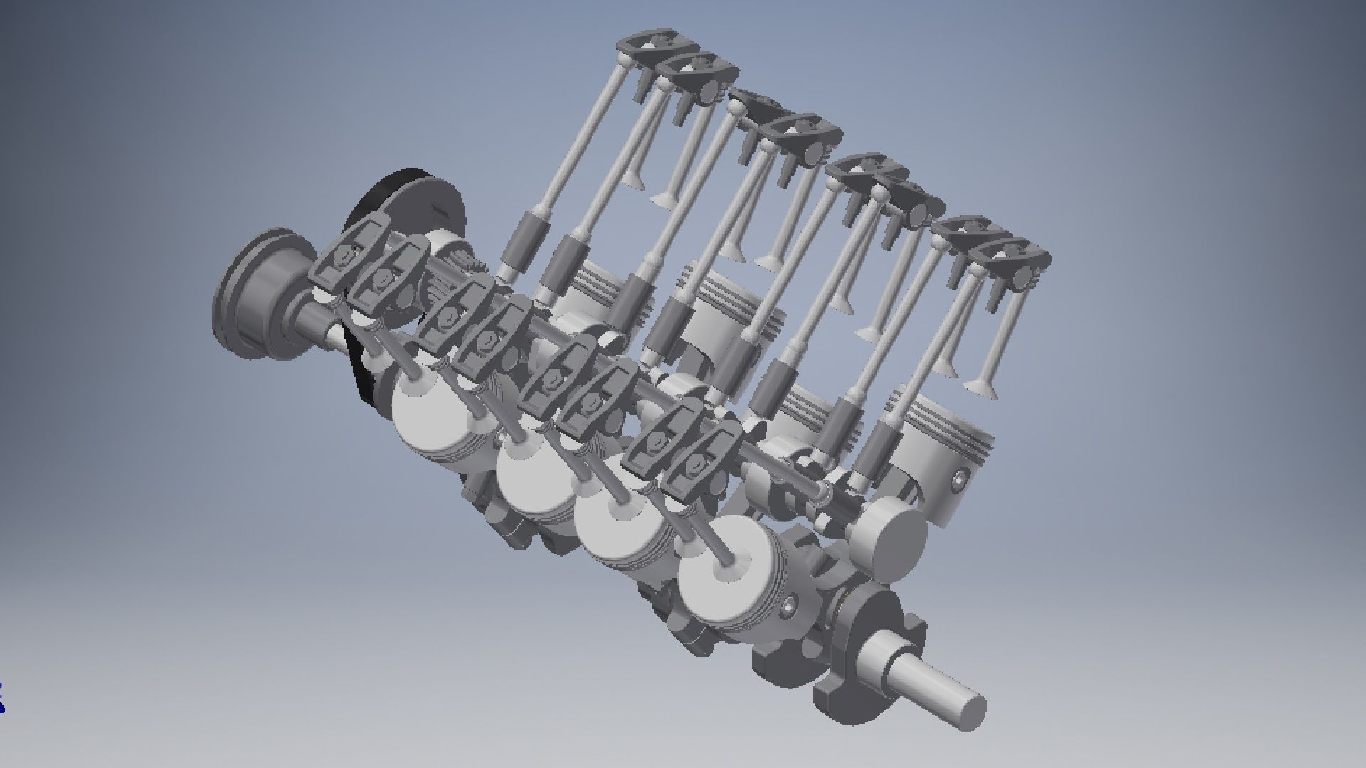 V8 Engine Crankshaft 3D model 3D model | CGTrader
