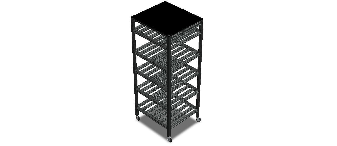 Aluminum Mobile Utility Rack 3D model rigged | CGTrader
