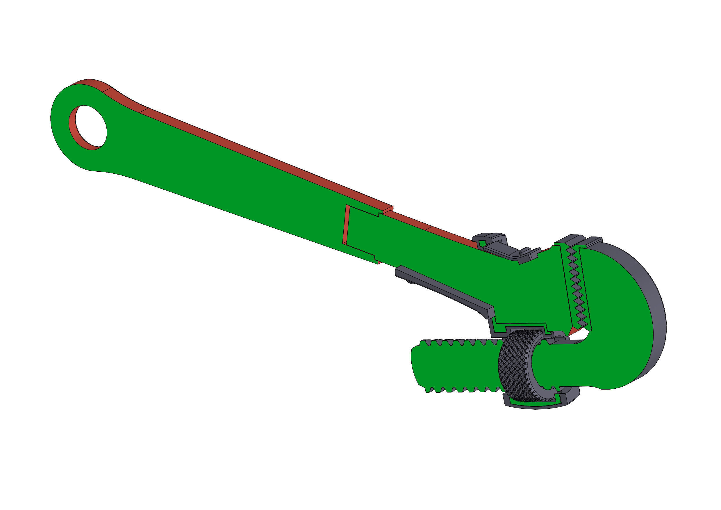 Wrench BioShock Printable STL Commercial 3D Model 3D Printable 