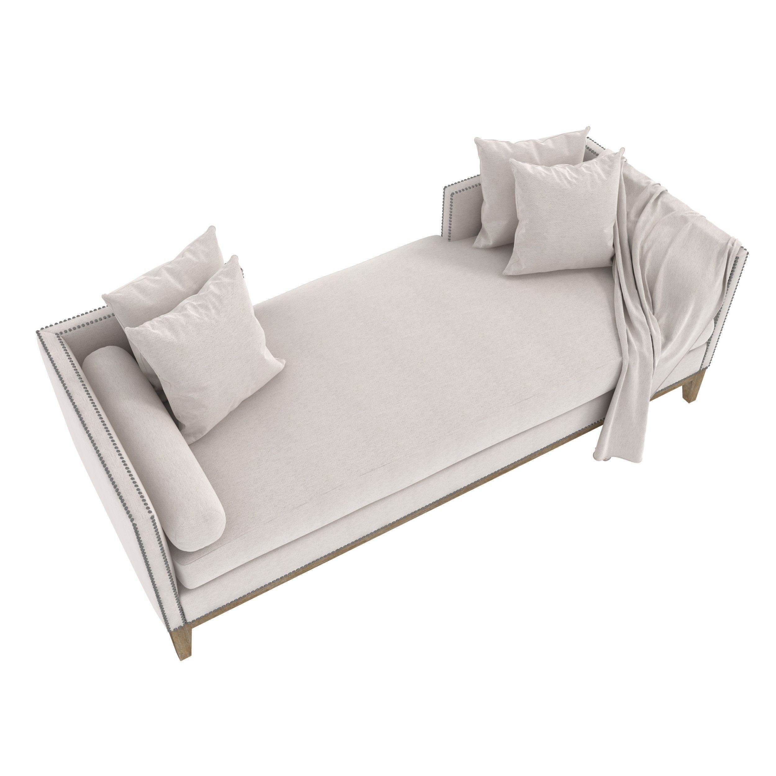 Four Hands Mercury Double Chaise 3D model CGTrader