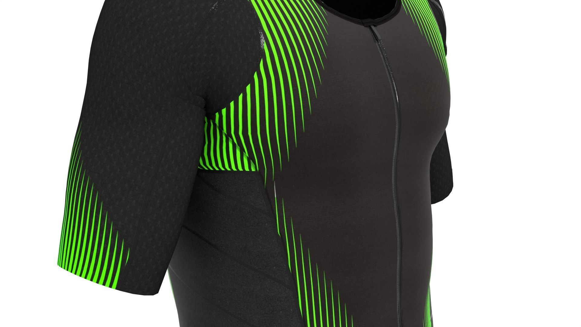 Mens Aero Sleeved Tri Suit 3D model CGTrader
