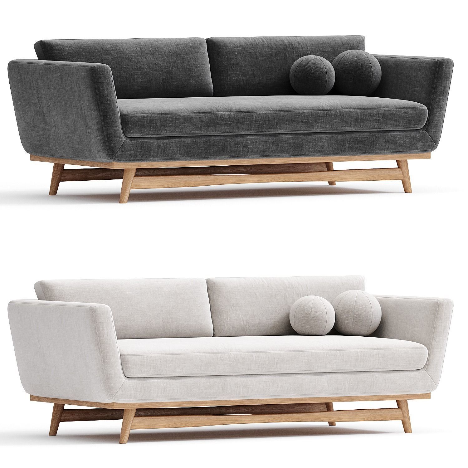Scandinavian design sofa 3D model CGTrader