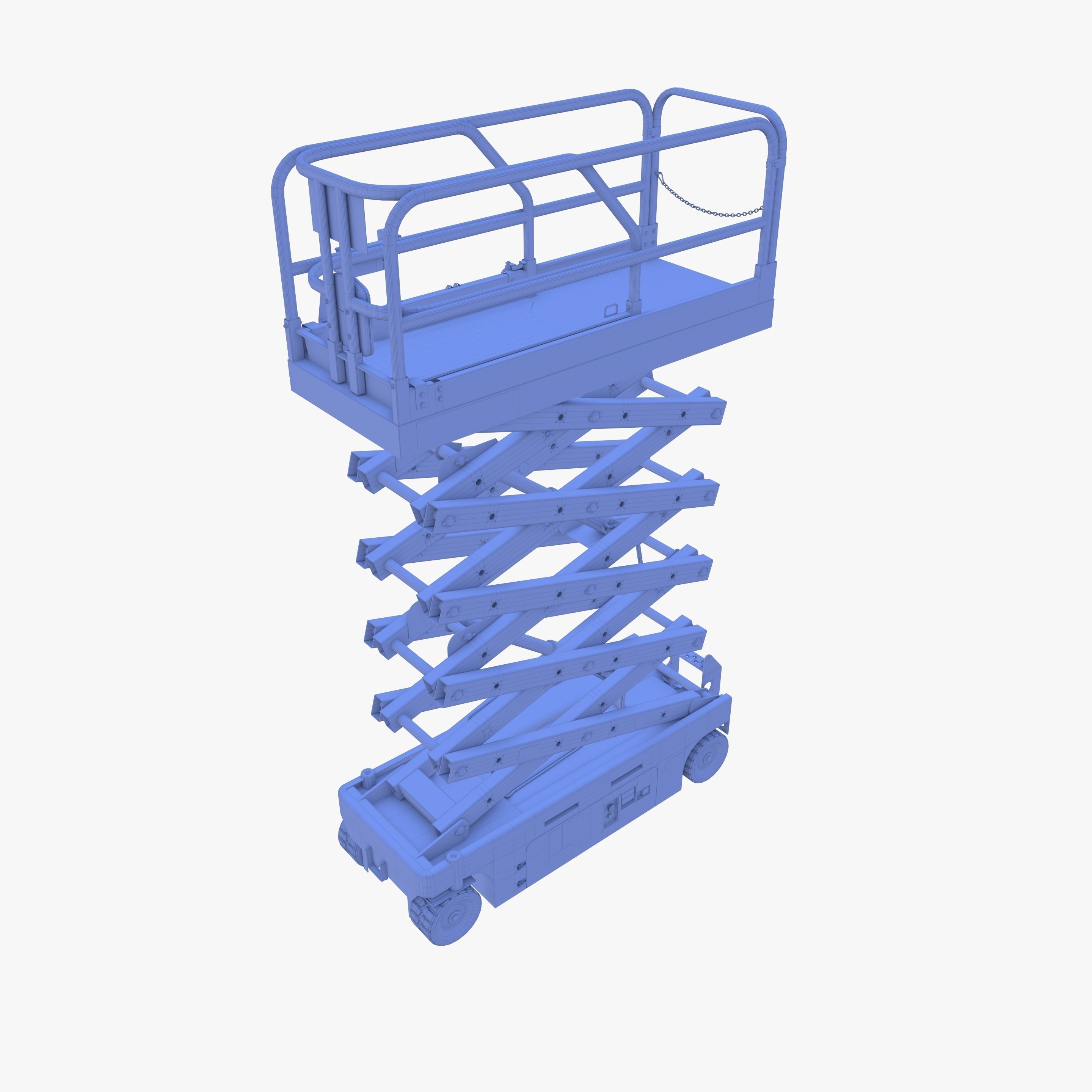 3D model Animated Electric Scissor Lift v3 VR / AR / low-poly | CGTrader