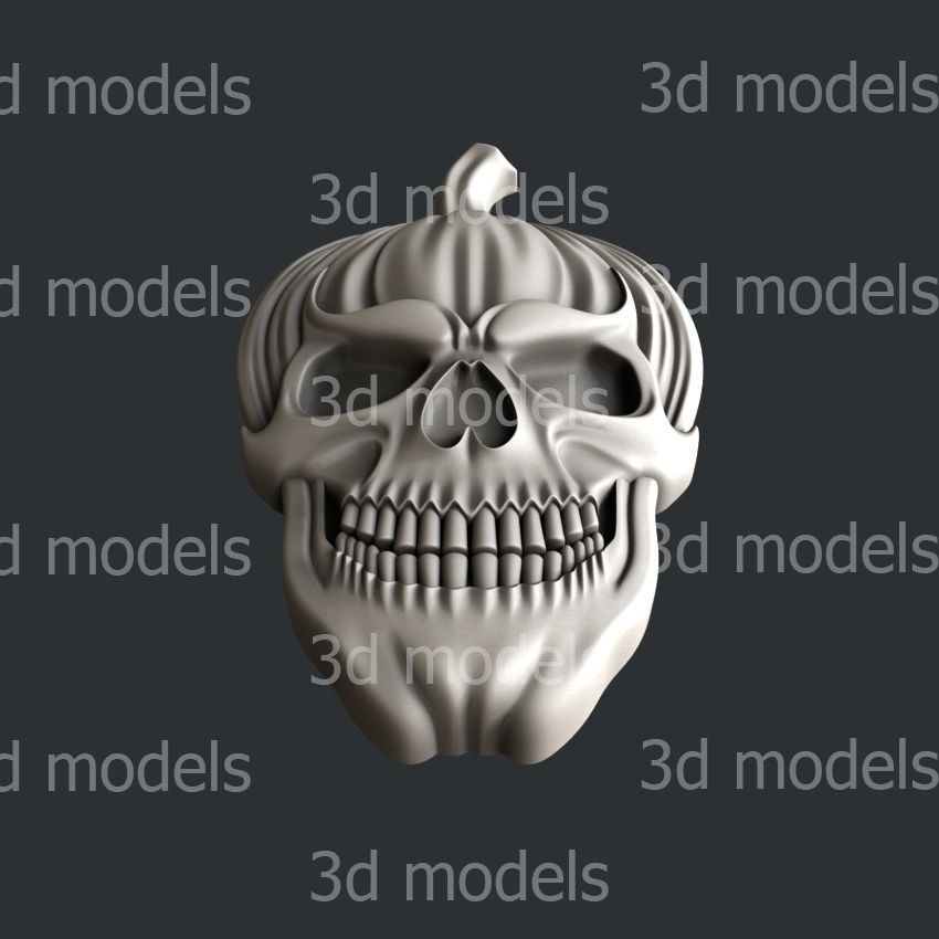 3d STL models for CNC router or 3d printer Halloween P445 3D model ...