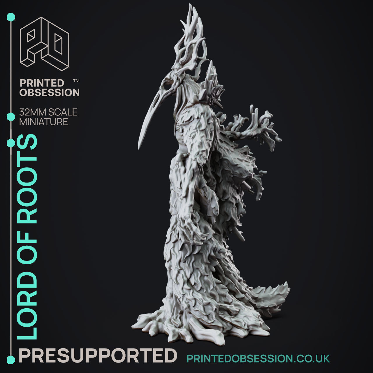 Lord of the Roots - 3D Printable TTRPG - PRESUPPORTED - 32mm 3D model ...