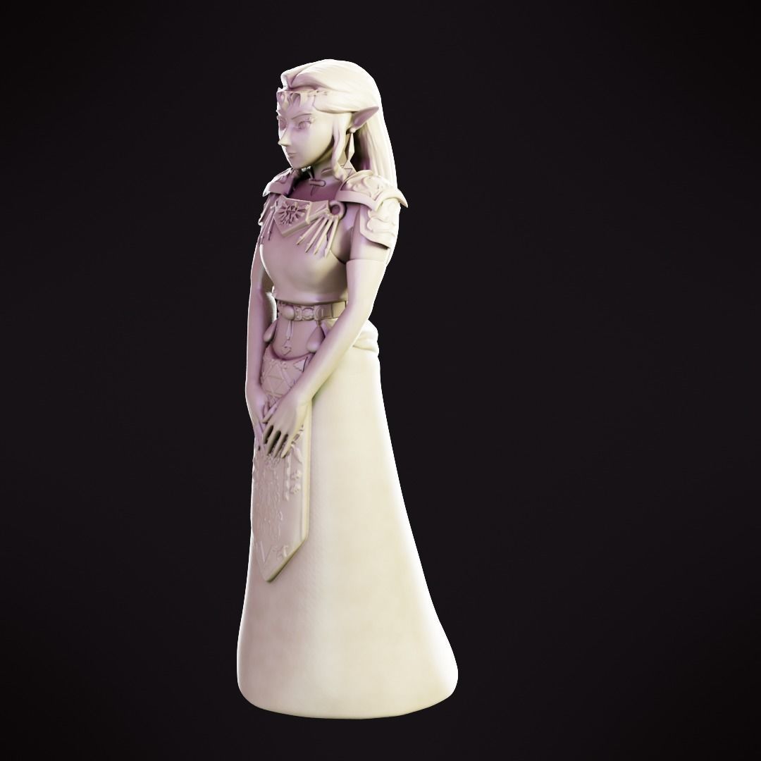 Princess Zelda Ocarina of Time 3D model 3D printable CGTrader