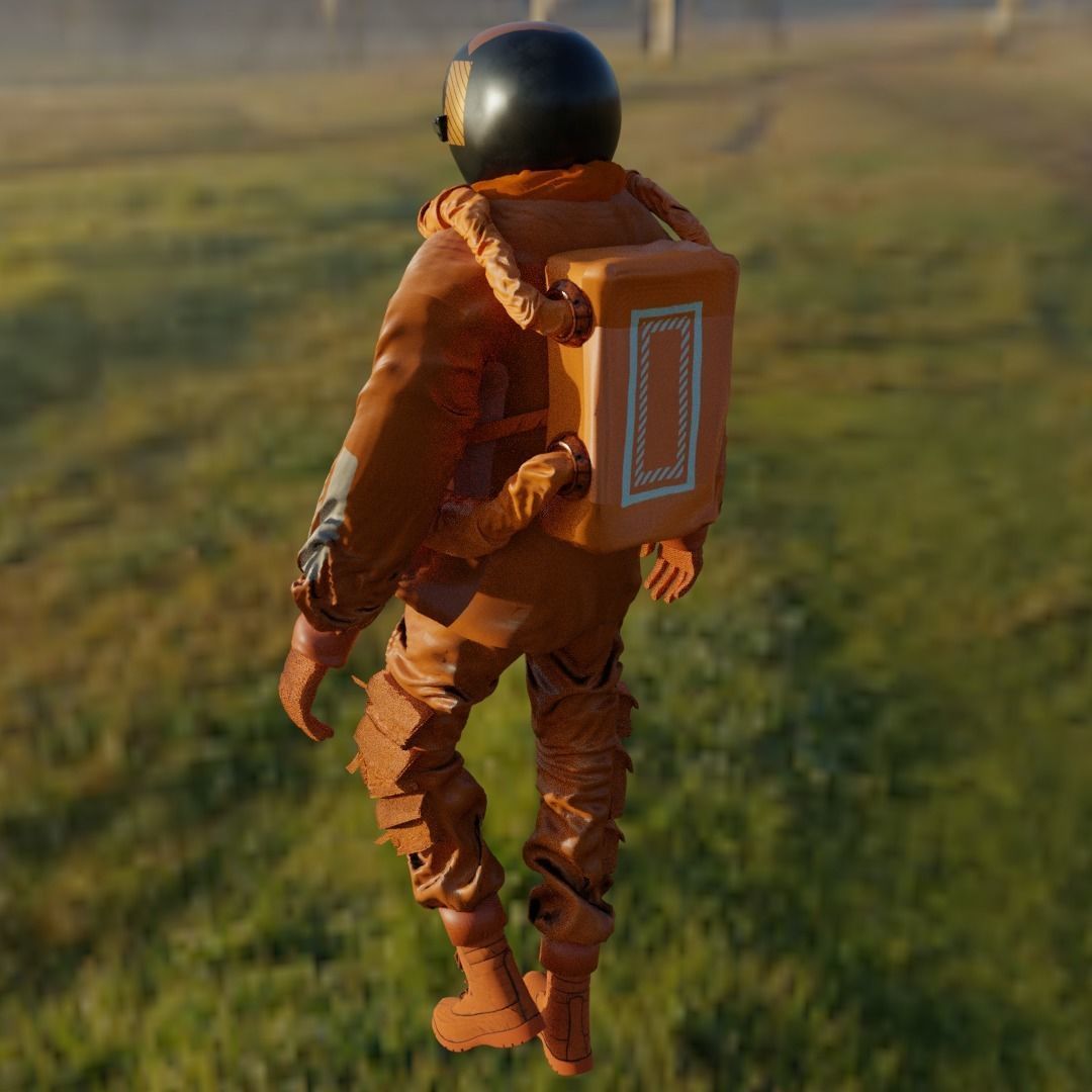 3D model Space suit - Scifi Astro Cyber VR / AR / low-poly | CGTrader