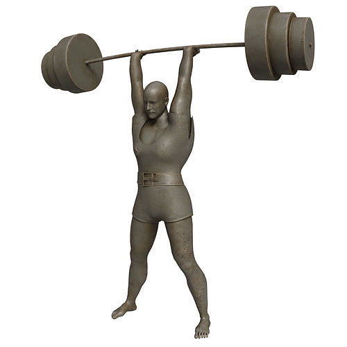 Weightlifter 3D model | CGTrader