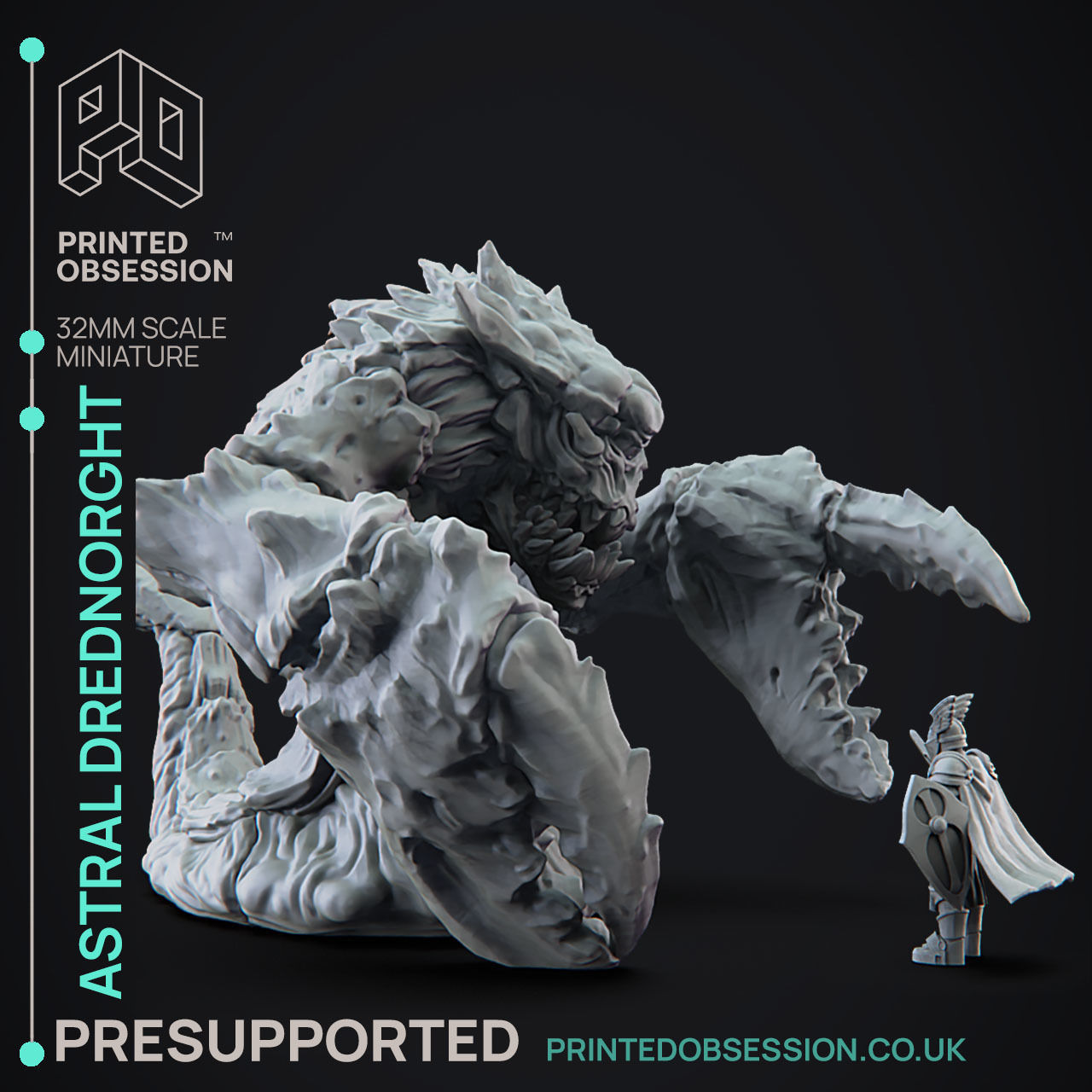 Astral Dreadnourght - 3D Printable TTRPG - PRESUPPORTED - 32mm 3D model ...