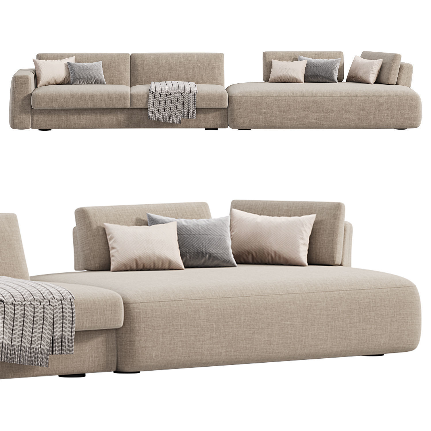 Intro Module Sofa MODULAR SOFA URBAN 3D model | CGTrader