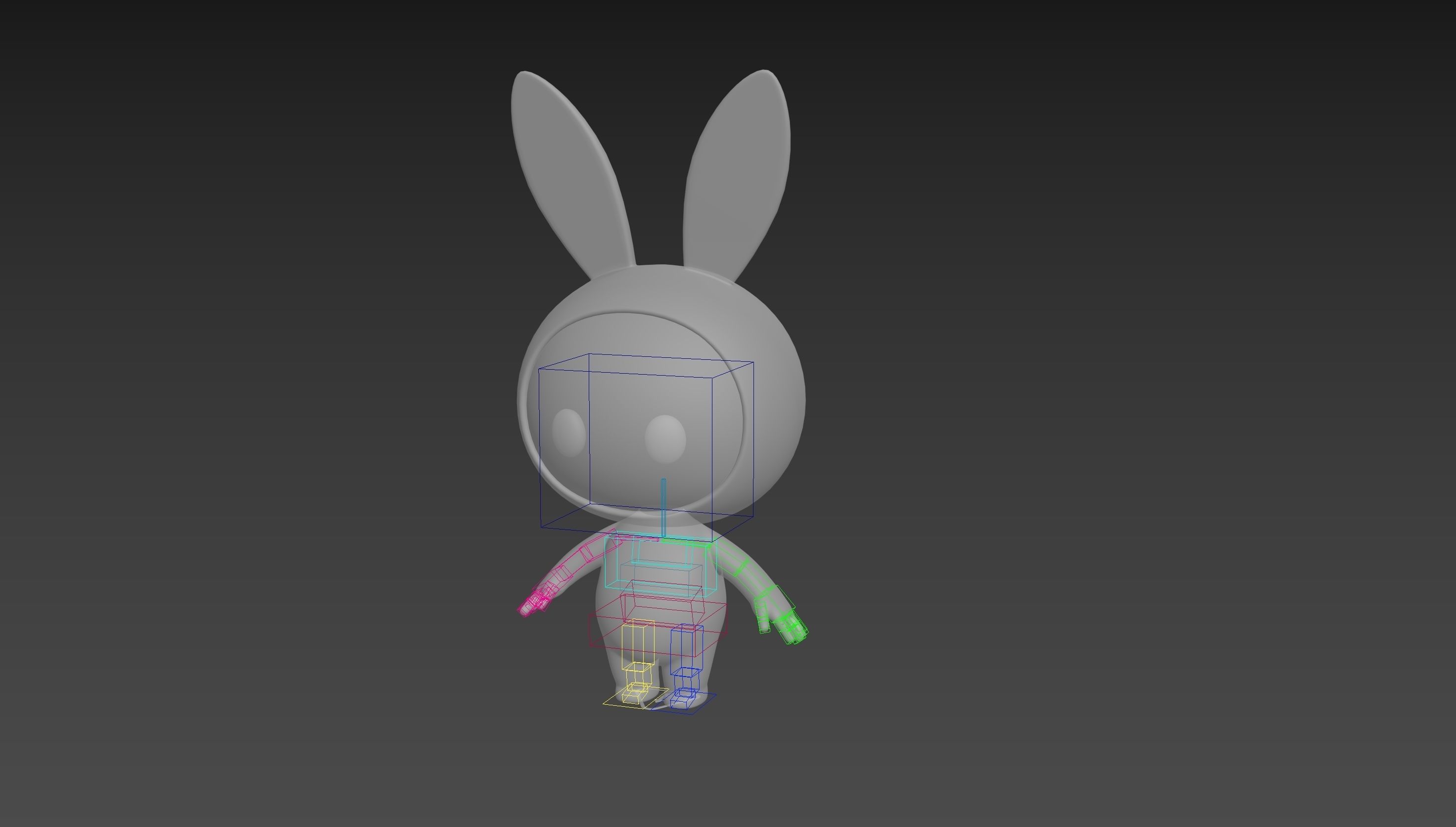 Character255 Rigged Mascot 3D model rigged | CGTrader