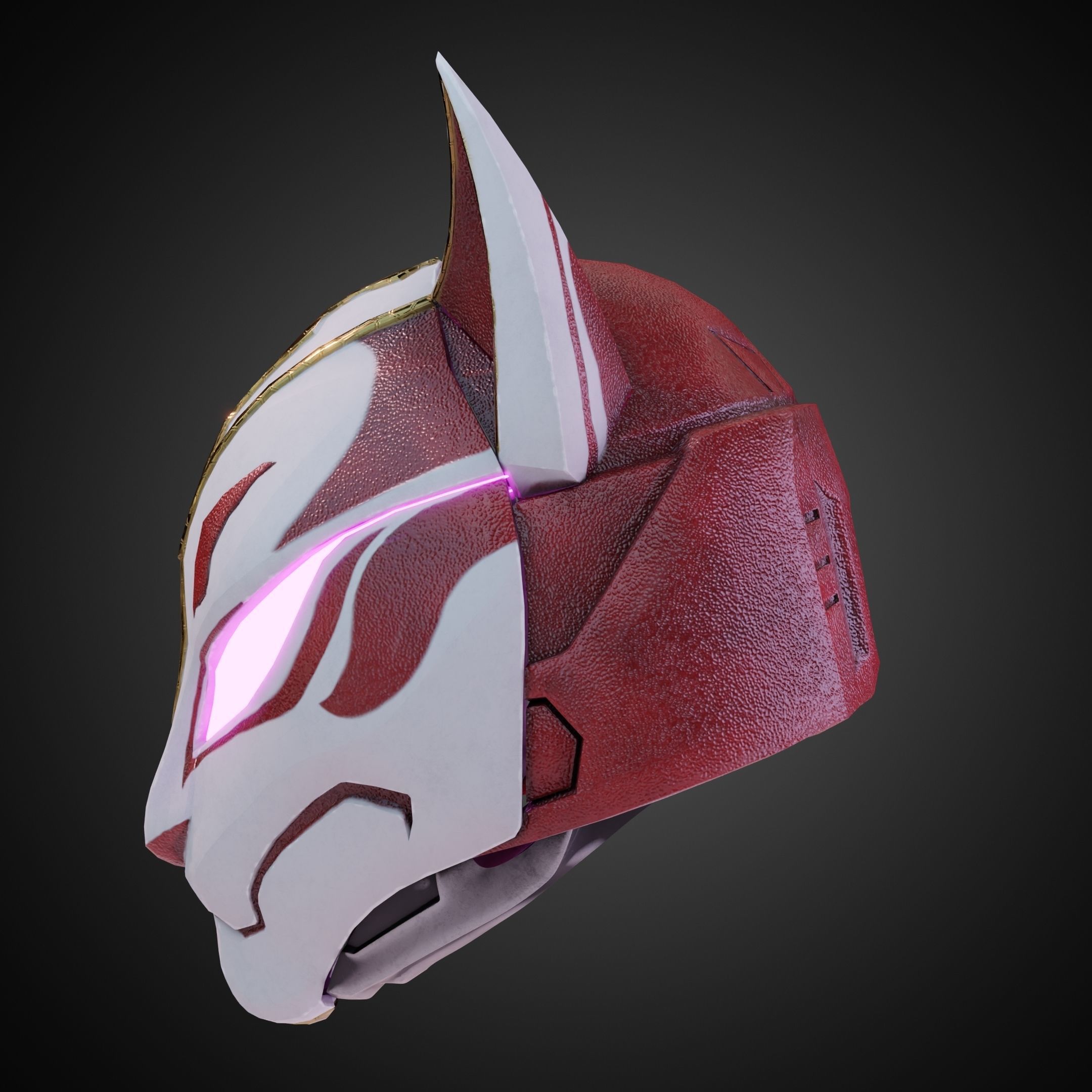 Destiny 2 Kitsune Warlock Helmet for Cosplay 3D model 3D printable