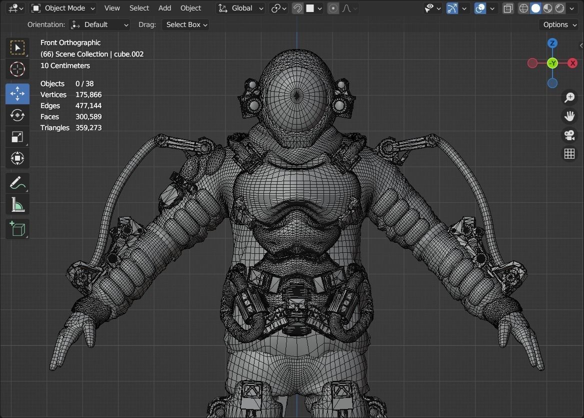 3D model Space suit - Scifi astro ranger 2 VR / AR / low-poly | CGTrader
